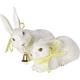 Villeroy & Boch Easter Bunnies Porzellanfigur "Hasen-Paar", 13x10x10 cm, Porzellan, Weiß/Gelb