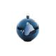 Alessi AAA07 4 Blue Christmas Weihnachtsschmuck - mundgeblasenes Glas, blau.