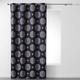 Homea Vorhang mit Ösen, Polyester, Polyester, Marineblau, 260x140 cm