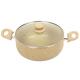 Keten Luigi Ferrero FR-3422M Marble Cooking Pot, 22cm, Aluminium, Yellow, 22 cm,