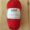 Gründl Cotton Quick Uni, Vorteilspack 10 Knäuel, rot Handstrickgarn, Baumwolle, 29 x 12 x 7 cm,
