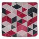Linder Bezug Cube 3D, Polyester, Rot und Schwarz, 40 x 40 cm