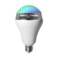 sevenon 53084 RGB LED Lampe mit Lautsprecher E27, 9 W, Weiß, 14 x 8 x 8 cm