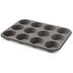 Guardini Bon Ton Backform für 12 Muffins, Stahl, grün Wasser, 6 Einheiten