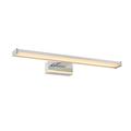 Lucide ONNO-Wandleuchte Badezimmer-LED-1x8W 3000K-IP44-Chrom, Aluminium, Integriert, 8 W, Chrom Matt, Opal, 40 x 12 x 4 cm