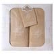 Westward Ho!. 3 teilig, Diamanten Stickerei Box Handtuch, gekämmte Baumwolle, beige, 48 x 10 x 42 cm