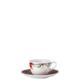 Hutschenreuther 02471-725980-14765 Cappuccinotasse 2-TLG, Rot Grün