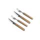 bambum B0119 luton-4 PCS STEAK MESSER UND GABEL-Set, braun