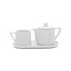 Bredemeijer Tea-for-one Set Lund, Weiss, Keramik, 14 x 30 x 11.9 cm