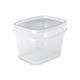 GUILLIN RC450 Karton Box Wiederverwendbar transparent Micro ondable zu Deckel unabhängigen, Kunststoff, transparent, 11,5 x 9,5 x 6,7 cm