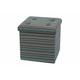 Galileo Casa 2420534 Hocker Aufbewahrungsbox, MDF, blau, 38 x 38 x 37.5 cm