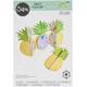 Sizzix Thinlits Stanzschablonen-Karte, Ananas Fold-a Jen Long, Stahl, Mehrfarbig, 25.4 x 16.7 x 0.5 cm