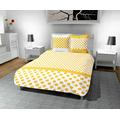 Zeitlos farbenfrohe Bettwäsche Bettbezug aus Baumwolle, 240 x 220 cm gepunktet, Polyester, gelb, 240 x 220 x 1 cm
