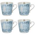 Creative Tops Royal Botanic Gardens, Kew 'Aquarell Meadow konische floral-printed Tassen, 350 ml (12,5 FL OZ) (blau), fein China, 4 Stück, 8,5 x 11,5 x 10 cm