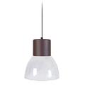 Tosel 16551 Pendelleuchte 1 Licht, Glas, E27, 40 W, grau, 30 x 90 cm