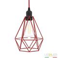 LEDbyled Dogui Appesa Lampe, Rot