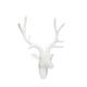 Aufora Wand montierbar Deer Head Skulptur, weiß, 43 cm