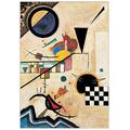 Artopweb TW21677 Kandinsky-Solidi In Contrasto 1924 Dekorative Paneele, Holz, Multifarbiert, Maßnahmen: 70 x 100 cm