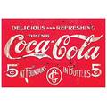 Artopweb TW22265 Delicious &b refreshing Coca Cola Dekorative Paneele, Multifarbiert, 90x60 Cm