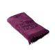 Artehome Shredded Jacquard Bath Towel, Baumvolle, Dark Violet, 100 x 150