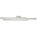 Brilliant Sword LED Deckenleuchte 3 flg integrierter Stufendimmer nickel eloxiert/weiß 3600 Lumen, LED integriert