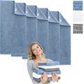 sei Design Luxus Frottee Handtuch Aqua Fibro | 100% Ägäis Baumwolle | 50 x 100 cm, 550 g/m² Jeans-Bath Set 5 TLG. 50x100