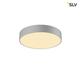 SLV MEDO 40 CW, Corona, LED Indoor Wand-und Deckenaufbauleuchte, DALI, Silbergrau, 3000/4000K Leuchte, Aluminium, 30 W, grau