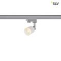 SLV Puri Track QPAR51 Glas, Silber 50W, inkl. 3P-Adapter Leuchte, Aluminium, 0 W, grau