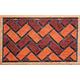 Dandy William Armes Fußmatte, Kokosfaser-Design, 75 x 45 cm, Rot