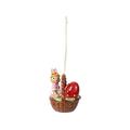 Villeroy & Boch Bunny Tales Ostern Ornament, Hartporzellan, Mehrfarbig, 6cm