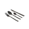 Villa d‘Este Home Tivoli 2422693 Modern Besteck-Set, Stahl, Schwarz