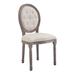 Arise Vintage French Upholstered Fabric Dining Side Chair Set of 2 EEI-3105-BEI-SET
