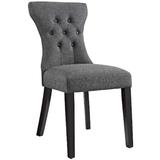 Silhouette Dining Side Chairs Upholstered Fabric Set of 2 EEI-3327-GRY