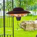 EnerG+ Electric Hanging Patio Heater in Black/Red | 11.02 H x 16.73 W x 16.73 D in | Wayfair HEA-22000HBR