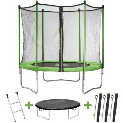 Trampolin 'Yoopi' - ø 3,05 m - mit Netz + Leiter + Abdeckung + Verankerungskit Image