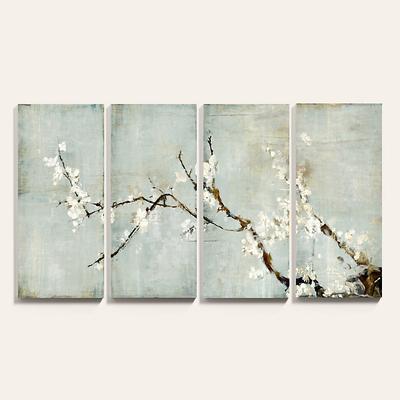 Set of 4 Spa Sakura Blossoms Art - 45
