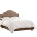 Wayfair Custom Upholstery™ Tufted Upholstered Low Profile Standard Bed Upholstered in Black/Brown | 54 H x 56 W x 78 D in