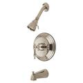 Kingston Brass Milano Single Handle Tub & Shower Faucet in Gray | Wayfair KB2638NL