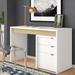 Latitude Run® Alayna Reversible Desk Wood in White | 29.75 H x 47.75 W x 19.75 D in | Wayfair 07730E5C708B4C2E82A14A610440B13E