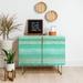 East Urban Home Ninola Design Little Dots Textured 2 Door Credenza Cabinet Wood in Green | 38 H x 38 W x 20 D in | Wayfair