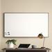 Inbox Zero Wall Mounted Magnetic Whiteboard, Large 6' to 8' Metal in Gray/White | 40 H x 72 W x 1 D in | Wayfair WB7240LB