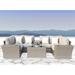 Rosecliff Heights Winsford Fully Assembled 4 - Person Seating Group w/ Cushions, Pre-built outdoor sofa in Gray | 26 H x 135 W x 74 D in | Wayfair