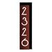 EZ Street Signs Vertical LED address sign w/ landscape light adapter Plastic in Red | 16 H x 4.5 W x 1.25 D in | Wayfair VA-VO-BG