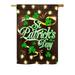 Breeze Decor Lightful St. Patrick's Day Spring 2-Sided Polyester 40 x 28 in. House/Garden Flag in Black | 40 H x 28 W in | Wayfair