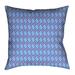 Latitude Run® Avicia Geometric Throw Pillow Polyester/Polyfill blend in Orange/Blue | 28 H x 28 W x 9.5 D in | Wayfair
