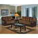 Red Barrel Studio® Roumfort 2 Piece Living Room Set Polyester in Brown | 38.5 H x 84 W x 34 D in | Wayfair Living Room Sets