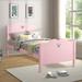 Harriet Bee Eastford Twin Solid Wood Platform Bed Wood in Pink | 44.02 H x 42.28 W x 79.53 D in | Wayfair 81C080C9D70941AF9872974FAF11ADC7