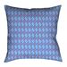 Latitude Run® Avicia Geometric Throw Pillow Polyester/Polyfill blend in Orange/Blue/White | 36 H x 36 W x 14 D in | Wayfair