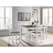 Jolin Extendable Four Leg Dining Table Wood in Brown/Gray/White Laurel Foundry Modern Farmhouse® | 36 H in | Wayfair