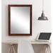 Union Rustic Aurora Slim Cut Accent Mirror in Brown/Red | 36.5 H x 30 W x 0.75 D in | Wayfair 206A555416E54A4BBD6EB22BB9C9F996